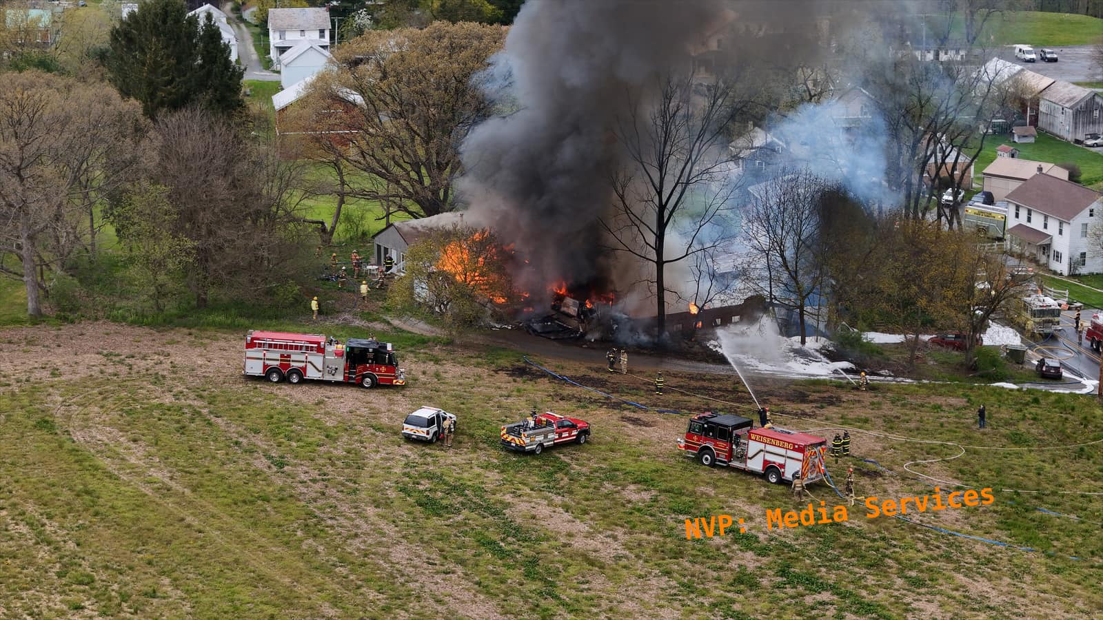 A barn has caught fire in the northern part of Berks County. - First ...
