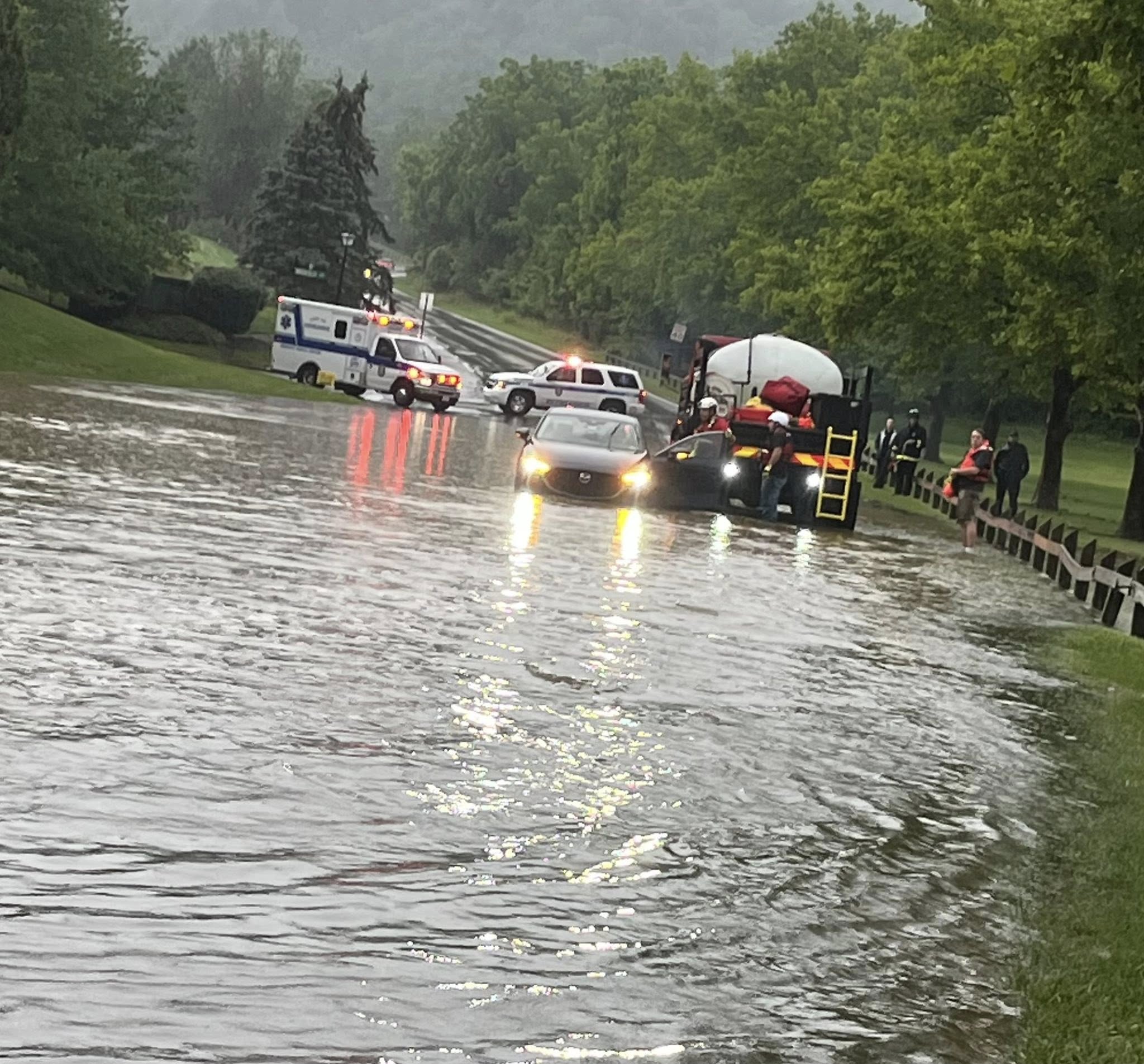Flash Flooding Closes Route 309, Strands Drivers in Upper Saucon ...