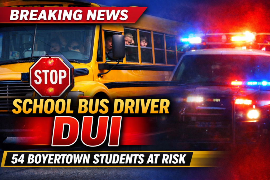 School Bus Driver Charged With DUI After Allegedly Driving 54 Boyertown ...