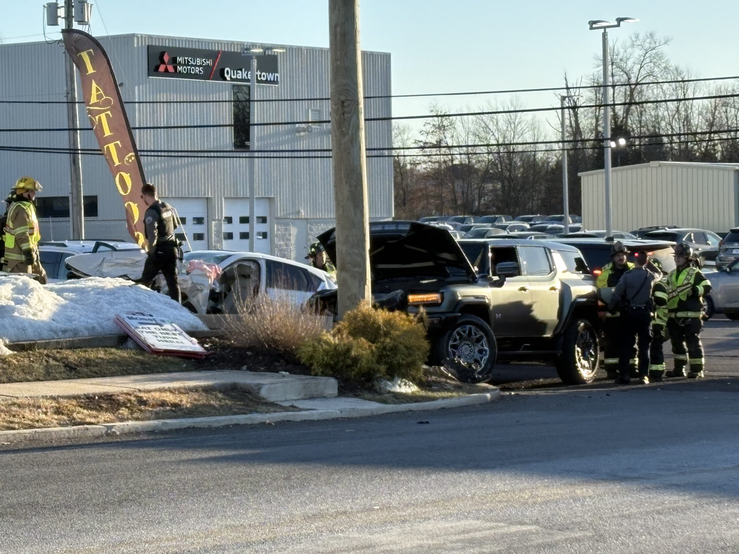 🚨 Two Entrapped in Serious Crash at Route 309 & Quaker Way - First ...