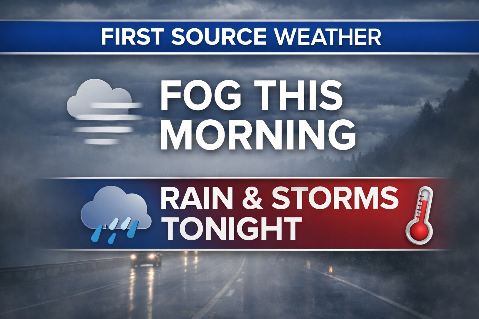 Dense Morning Fog Across Bucks & Lehigh Valley; Rain and Thunderstorms ...