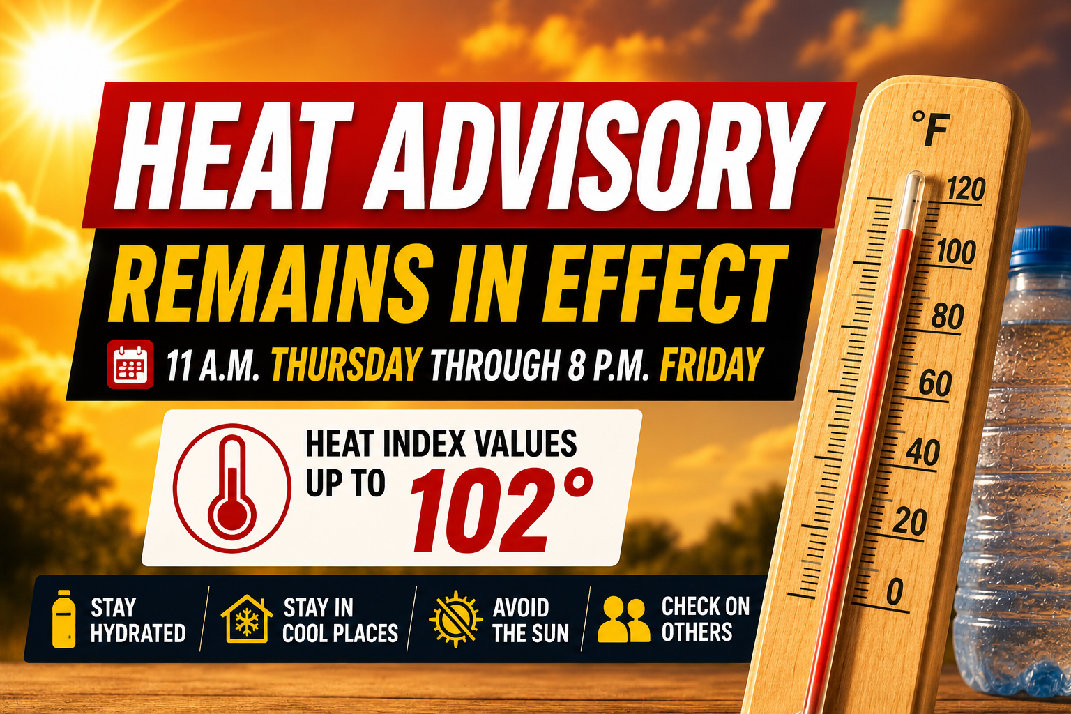 Heat Advisory Remains in Effect for Lehigh Valley, Upper Bucks and ...